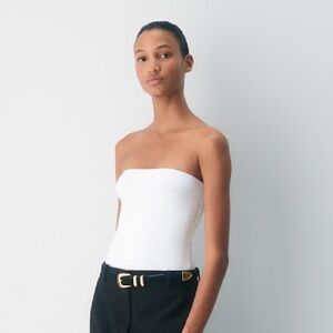 Babaton Contour White Tube Top